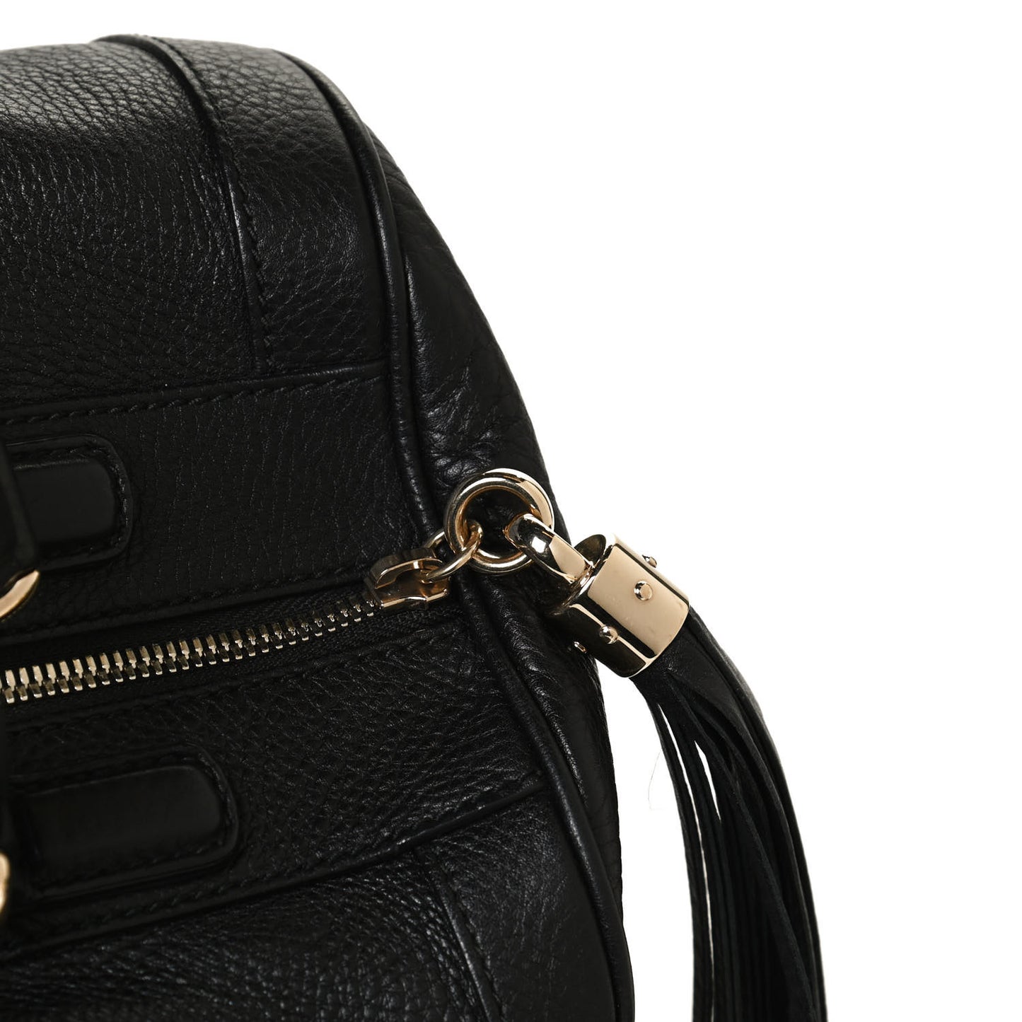 Pebbled Calfskin Medium Soho Boston Black