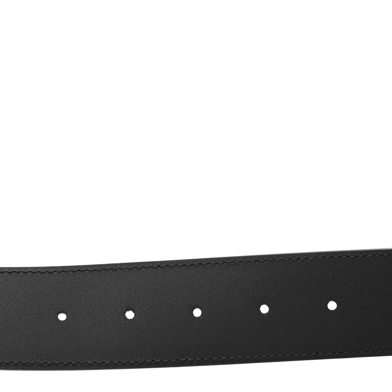 Gucci Azalea Calfskin Enamel Monochrome Double G 40mm Belt 90 36 Black 4 of 7