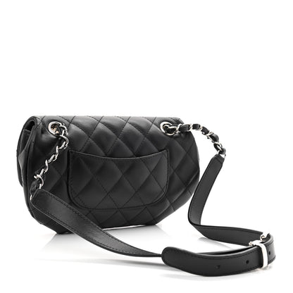 Chanel Calfskin Quilted CC Uniform Flap Belt Bag Black 3 of 11