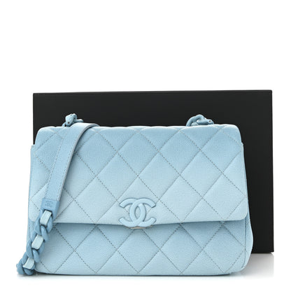 Chanel Shaded Caviar Quilted My Everything Flap Light Blue 11 of 11
