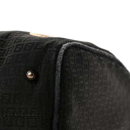 Fendi Zucchino Tote Black 10 of 19