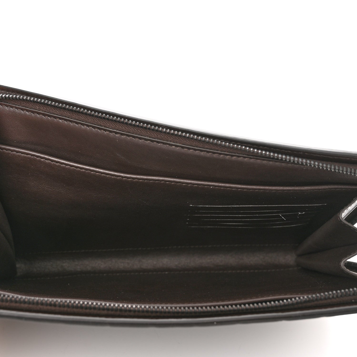 Bottega Veneta Calfskin Intrecciato Small Document Case Dark Brown 5 of 10