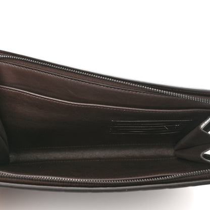 Bottega Veneta Calfskin Intrecciato Small Document Case Dark Brown 5 of 10
