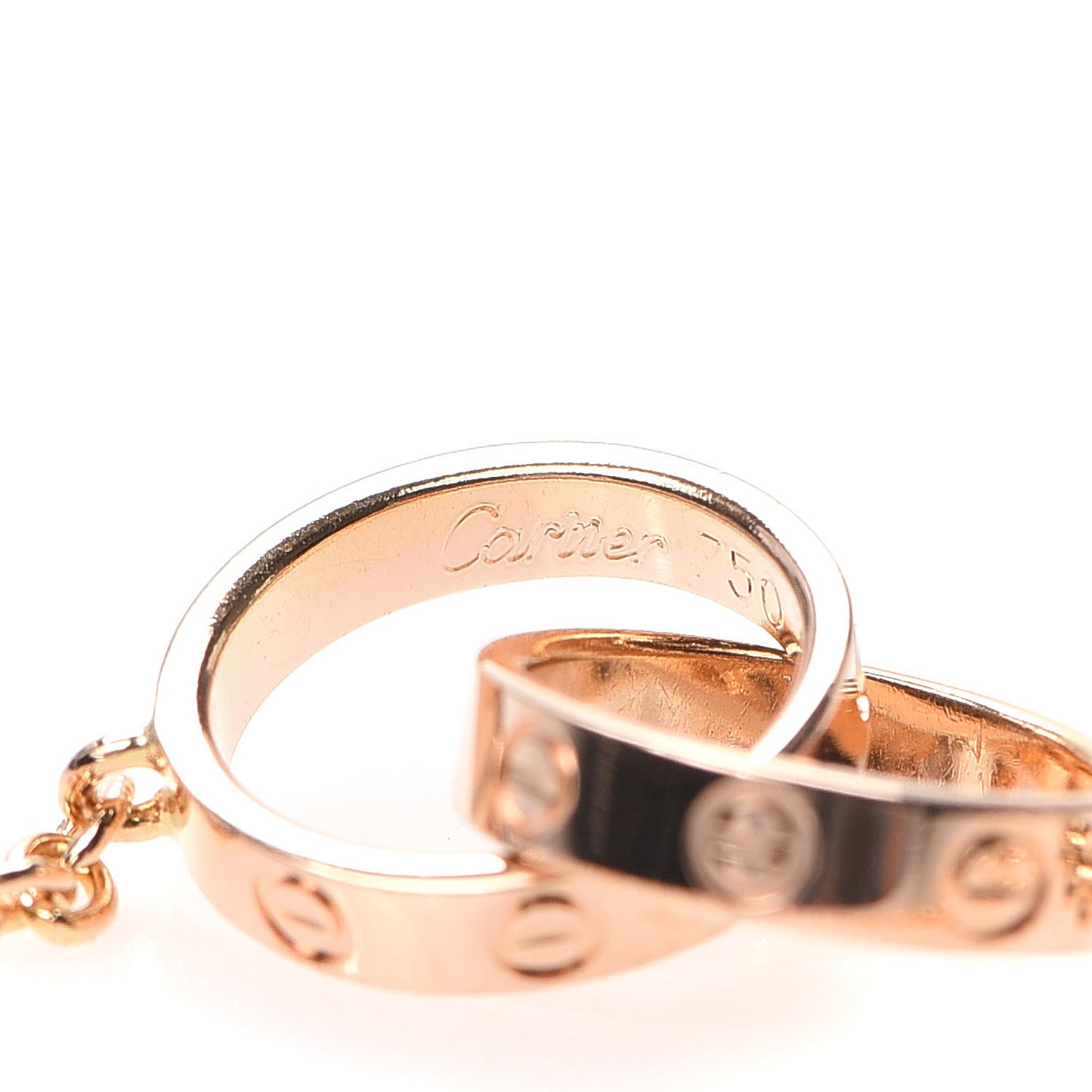 18K Pink Gold Interlocking LOVE Bracelet