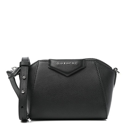 Givenchy Sugar Goatskin Nano Antigona Black 1 of 9