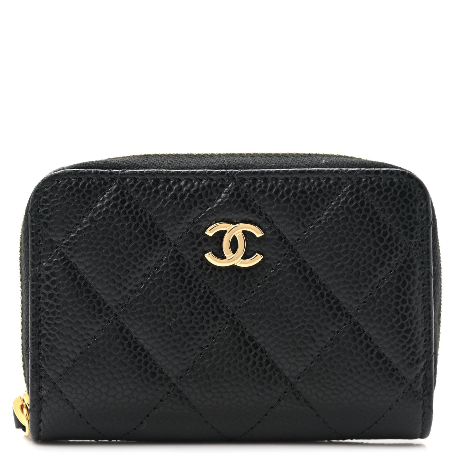 Chanel Caviar Quilted Classic Zipped Coin Purse Black 1 of 9