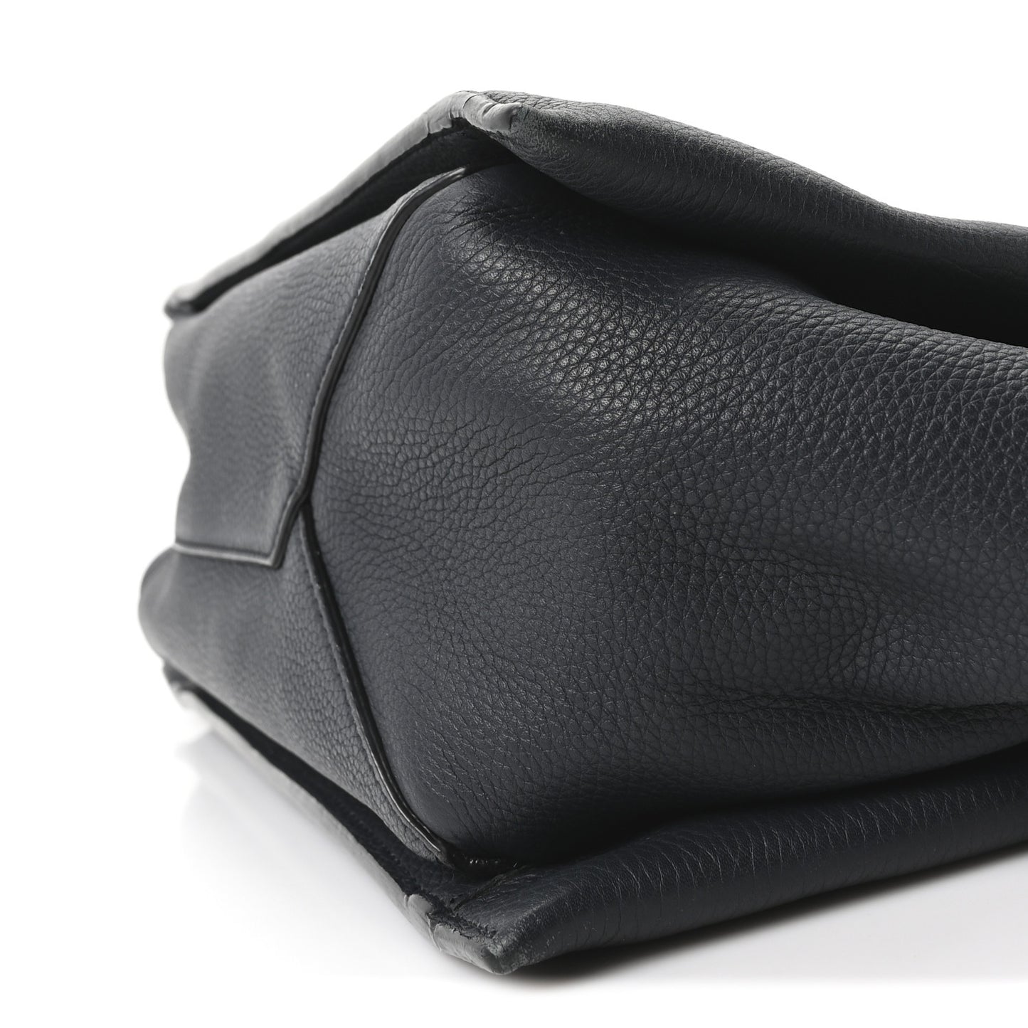 Smooth Calfskin Small Tri-Fold Bag Black