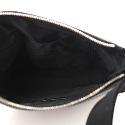 Gucci GG Supreme Monogram Web Messenger Bag Black 4 of 9