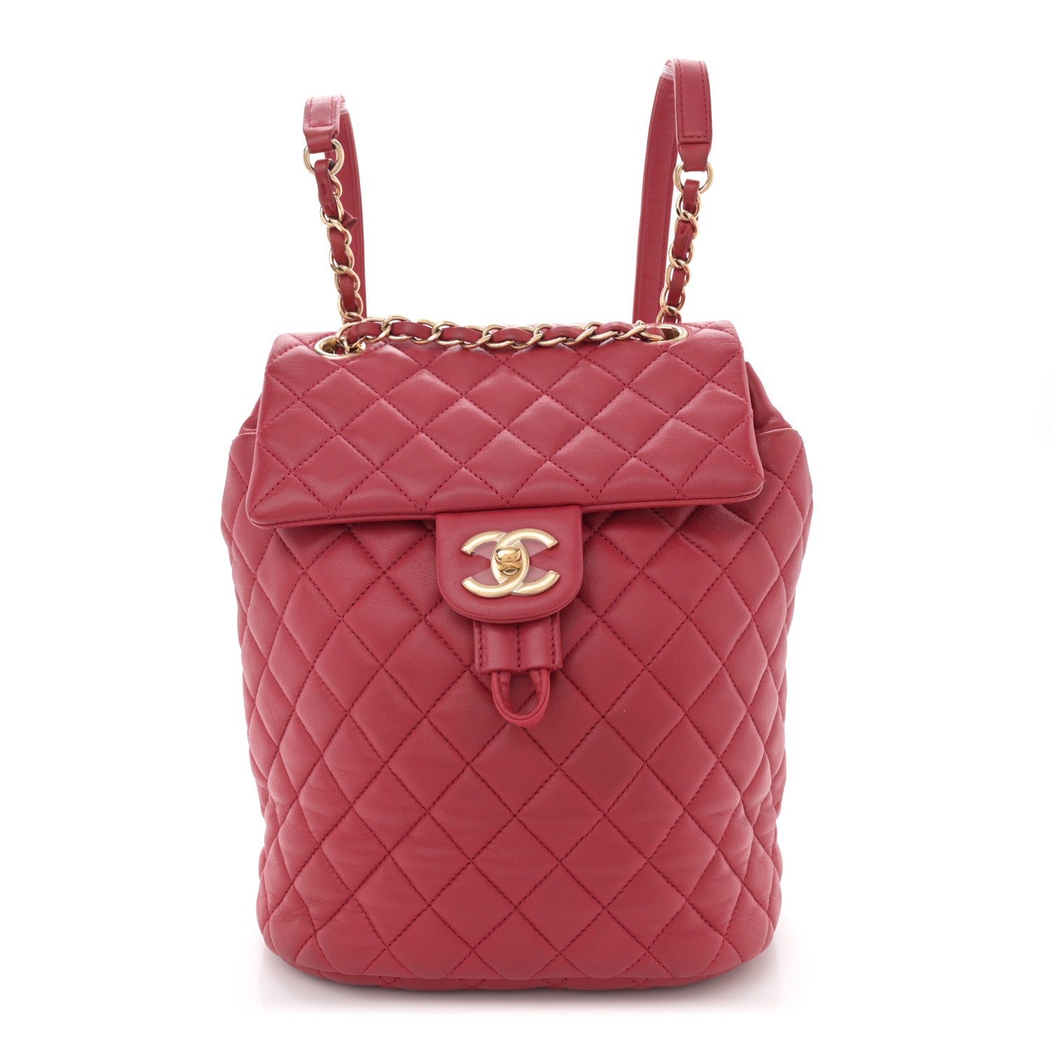 Chanel Lambskin Quilted Small Urban Spirit Backpack Red 1 of 12