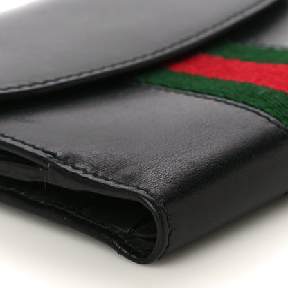 Gucci Calfskin Web Compact Wallet Black 11 of 16