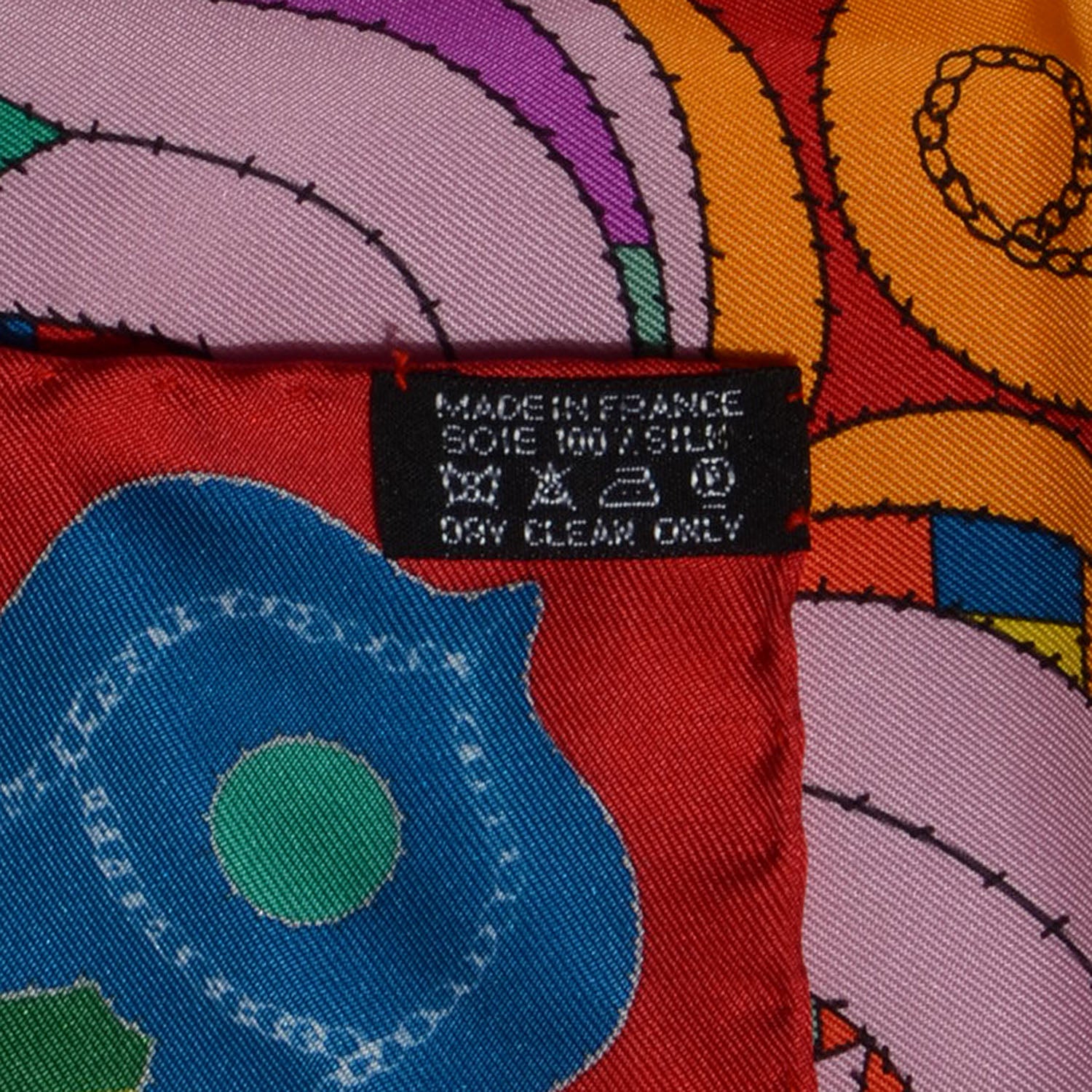 Hermes Silk Esprit Ainou Scarf 90 Multicolor 5 of 5