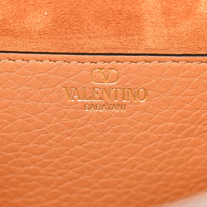 Valentino Garavani Soft Grainy Calfskin Alltime Shoulder Bag Almond Beige 6 of 10