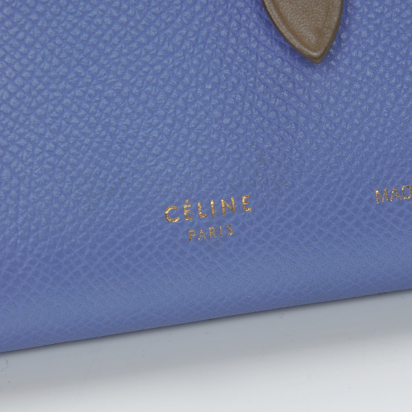 Grained Calfskin Medium Multifunction Strap Wallet Porcelain