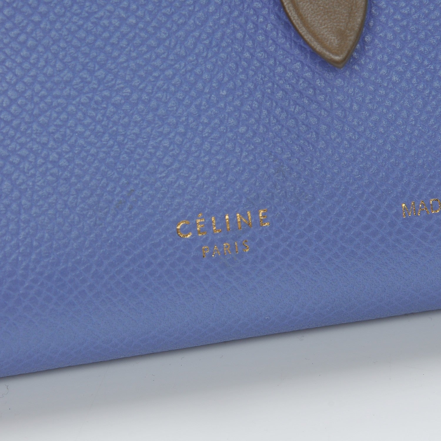 Celine Grained Calfskin Medium Multifunction Strap Wallet Porcelain 8 of 8