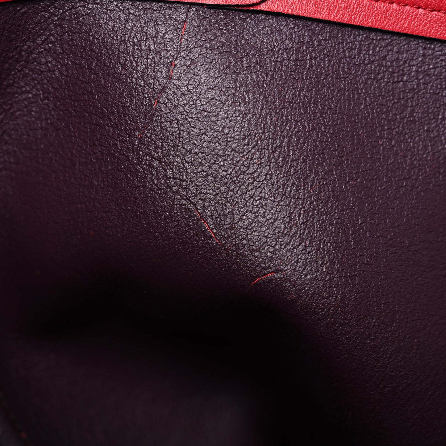 City Calfskin Shopping Tote Red