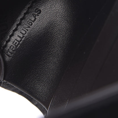 Burberry Lambskin Quilted Check Folding Wallet Black 9 of 12