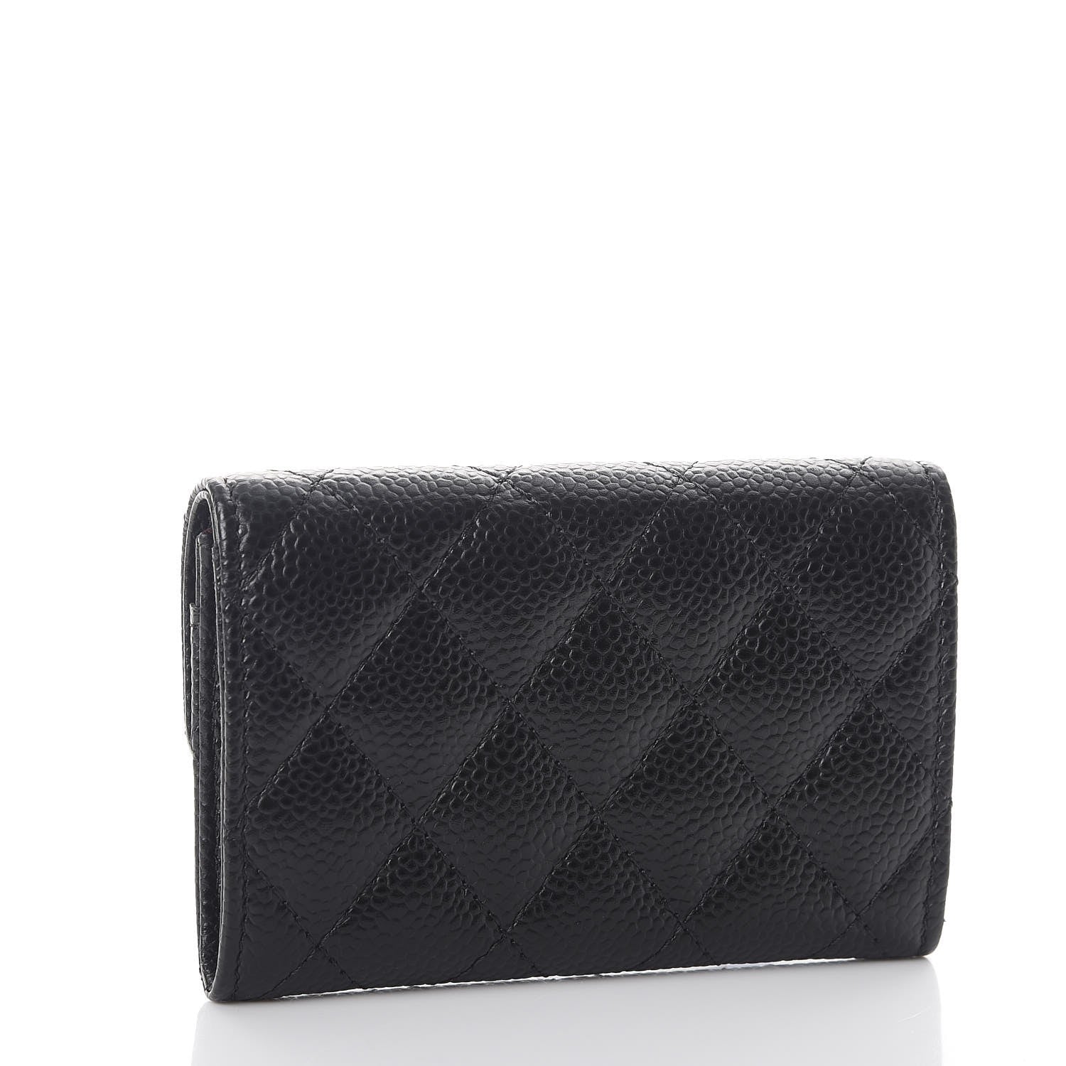 Chanel Caviar Quilted Flap Card Holder Black 3 of 9