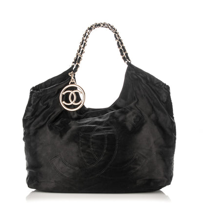 Chanel Satin XL Coco Cabas Black 1 of 7
