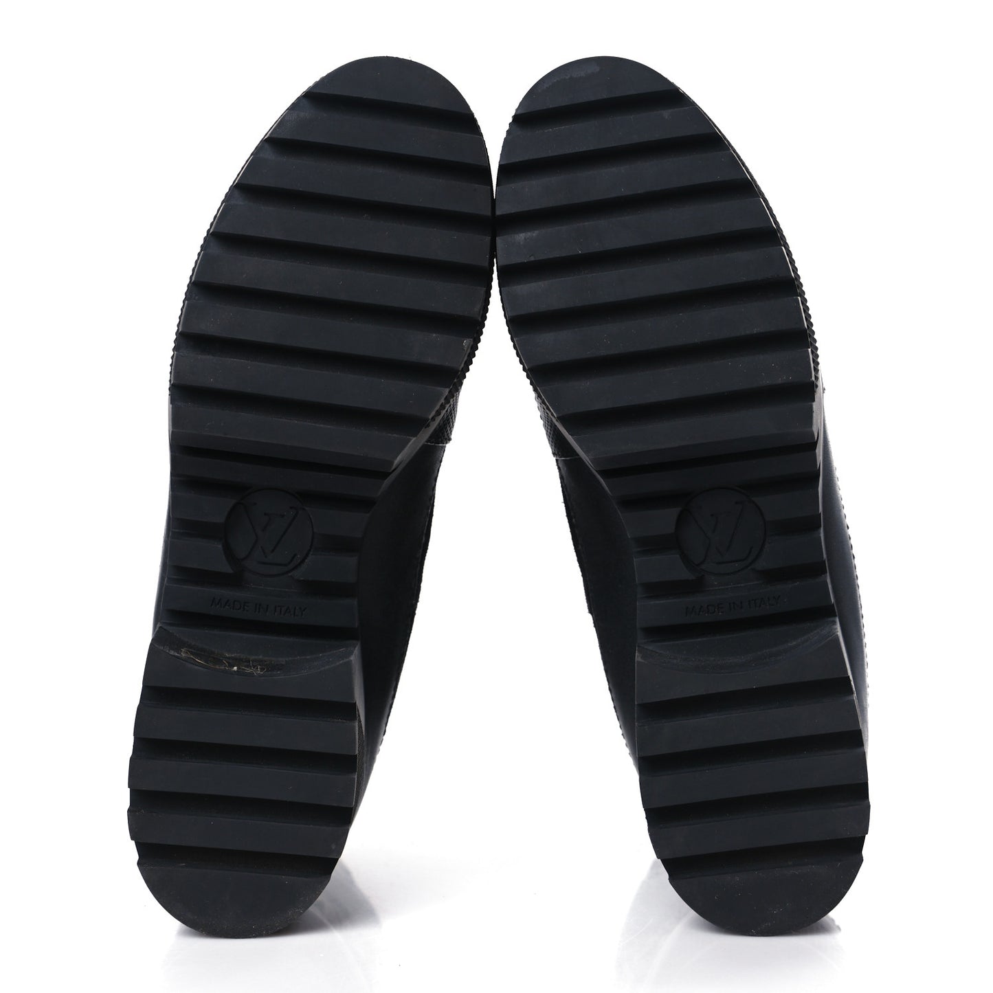 Suede Calfskin Jacquard Since 1854 Laureate Platform Desert Boots 39 Black