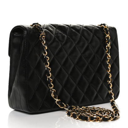 Chanel Lambskin Quilted Small Single Flap Black 2 of 14