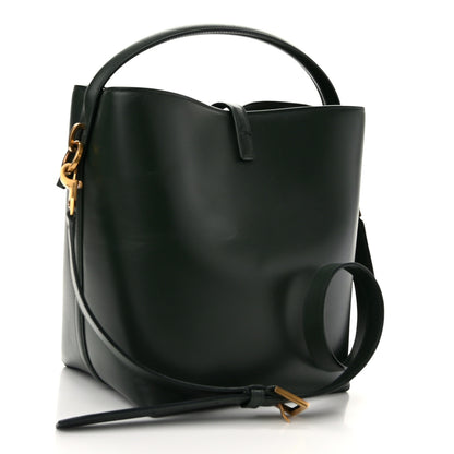 Saint Laurent Shiny Calfskin Le 37 Bucket Bag Vert Fonce 4 of 13