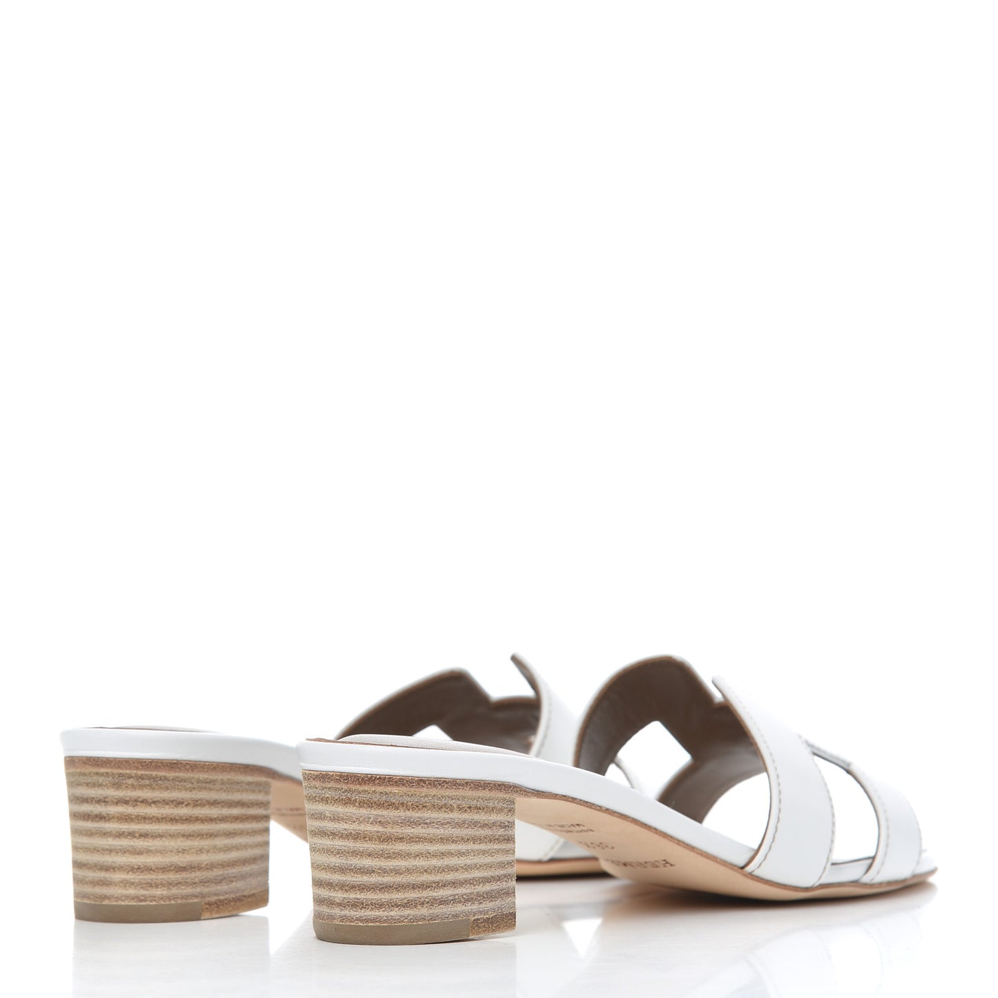 Calfskin Oasis Sandals 36.5 White