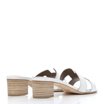 Hermes Calfskin Oasis Sandals 36.5 White 4 of 12