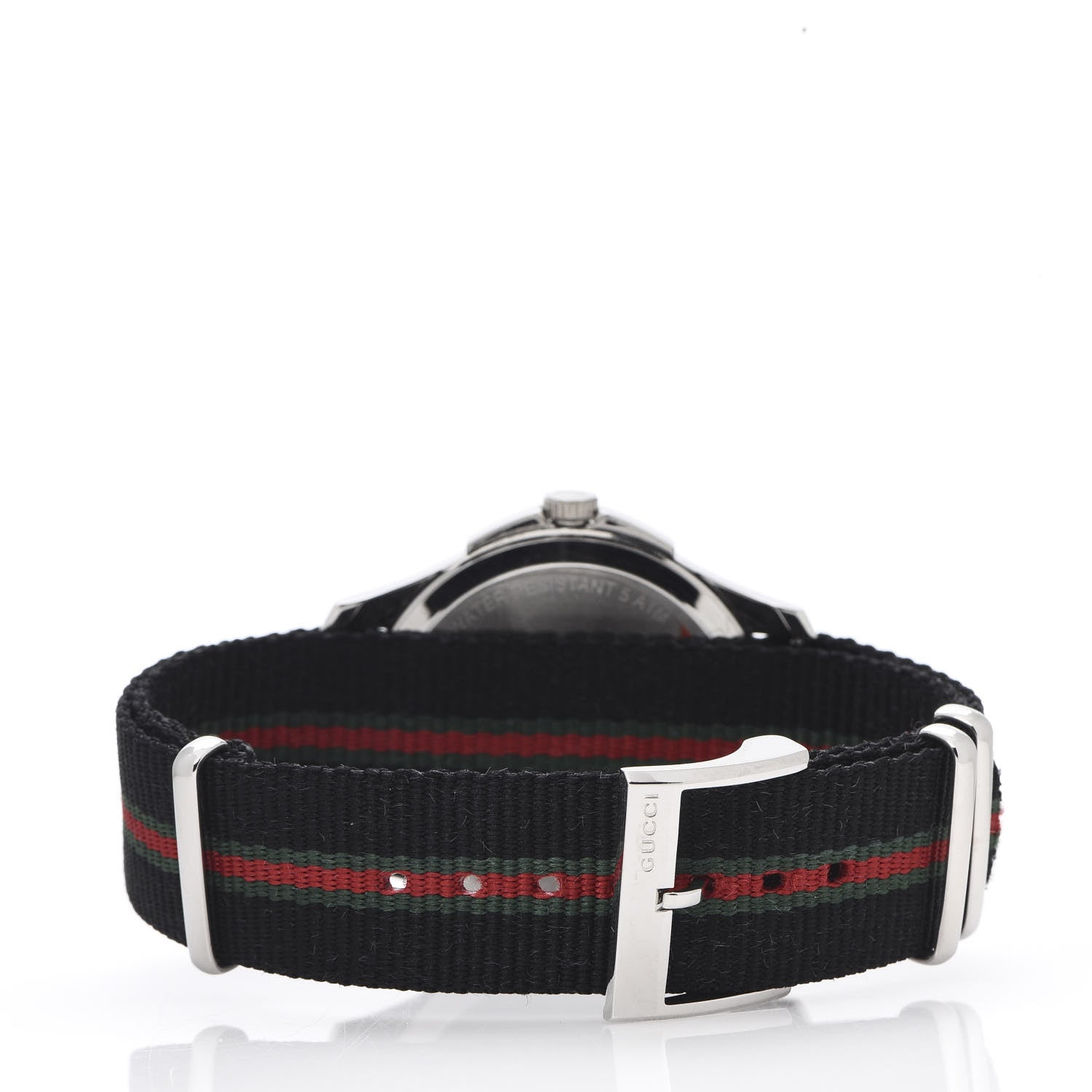 Gucci Stainless Steel Nylon 40mm G-Timeless Web Quartz Watch Black 3 of 7