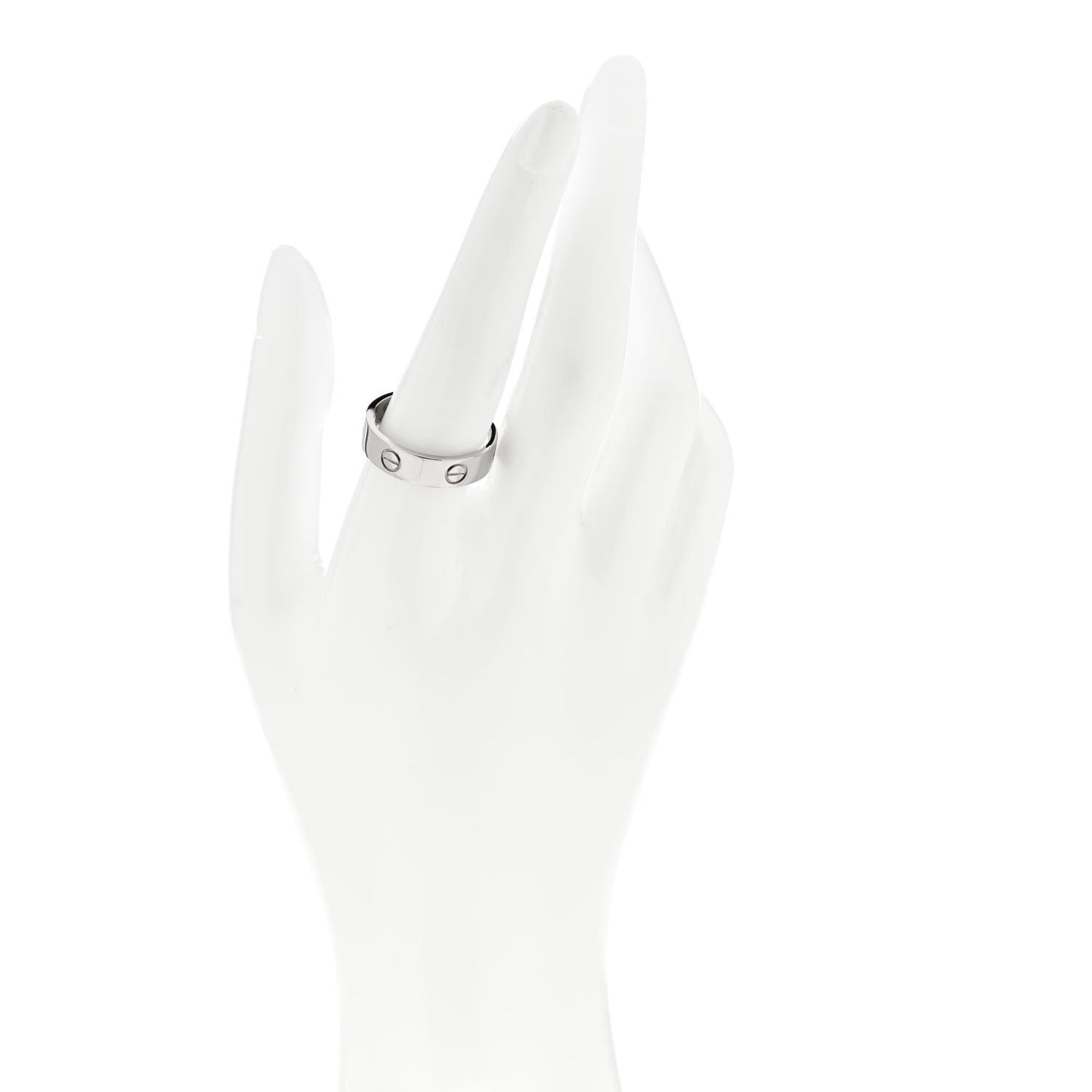 18K White Gold 5.5mm LOVE Ring 60 9.25