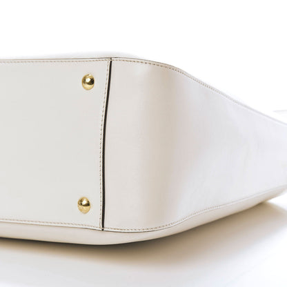 Fendi Vitello Glacier Medium FF Tote White 10 of 10
