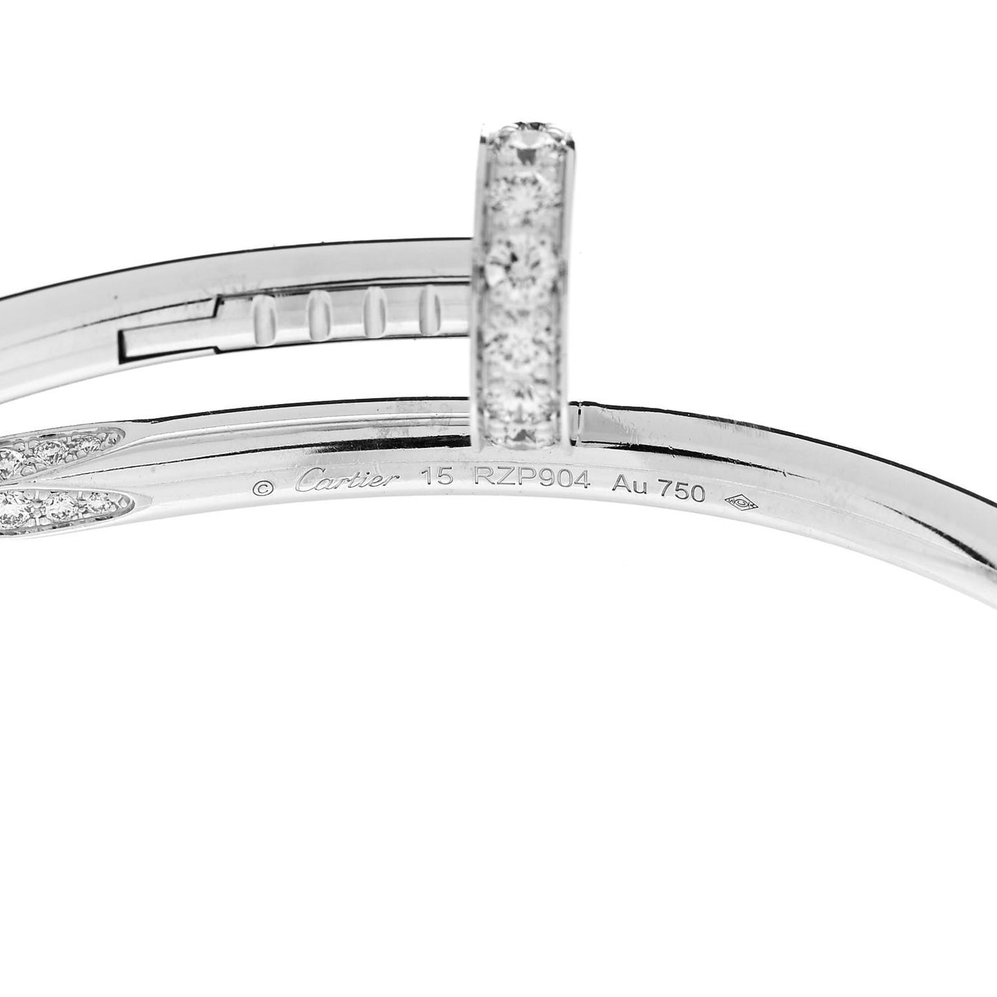 18K White Gold Diamond Juste Un Clou Bracelet 15
