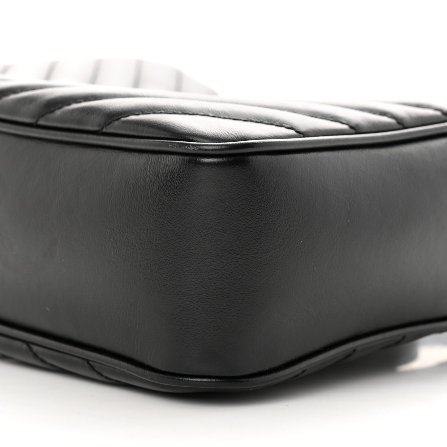 Calfskin Matelasse Monogram Lou Camera Bag Black