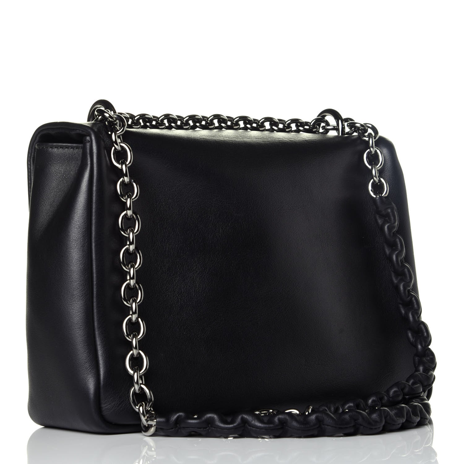 Tom Ford Calfskin Large Natalia Chain Bag Black 3 of 9