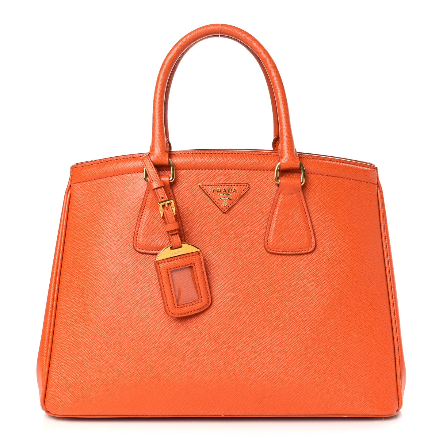 Saffiano Lux Parabole Tote Papaya