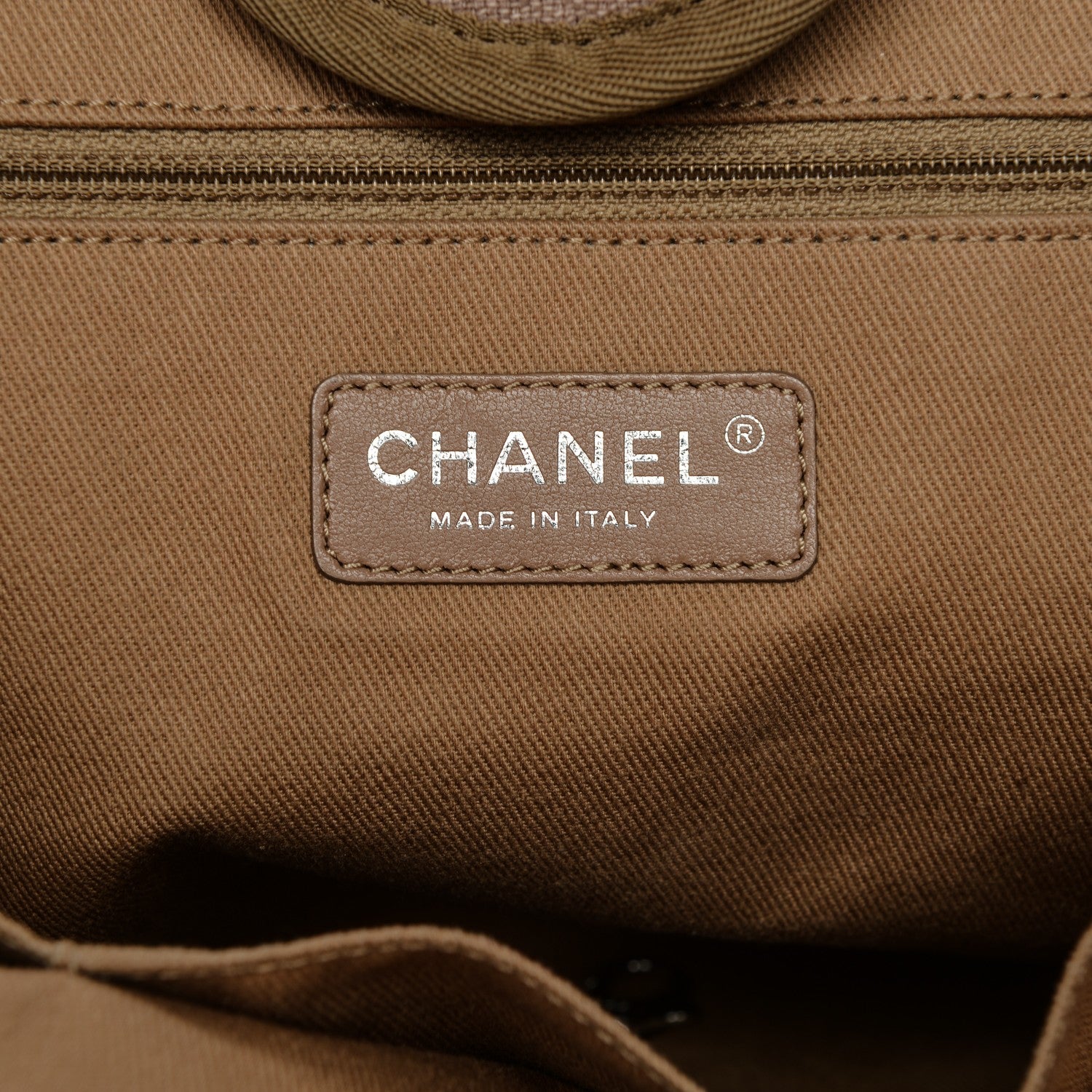 Chanel Canvas Large Deauville Tote Ecru 6 of 9