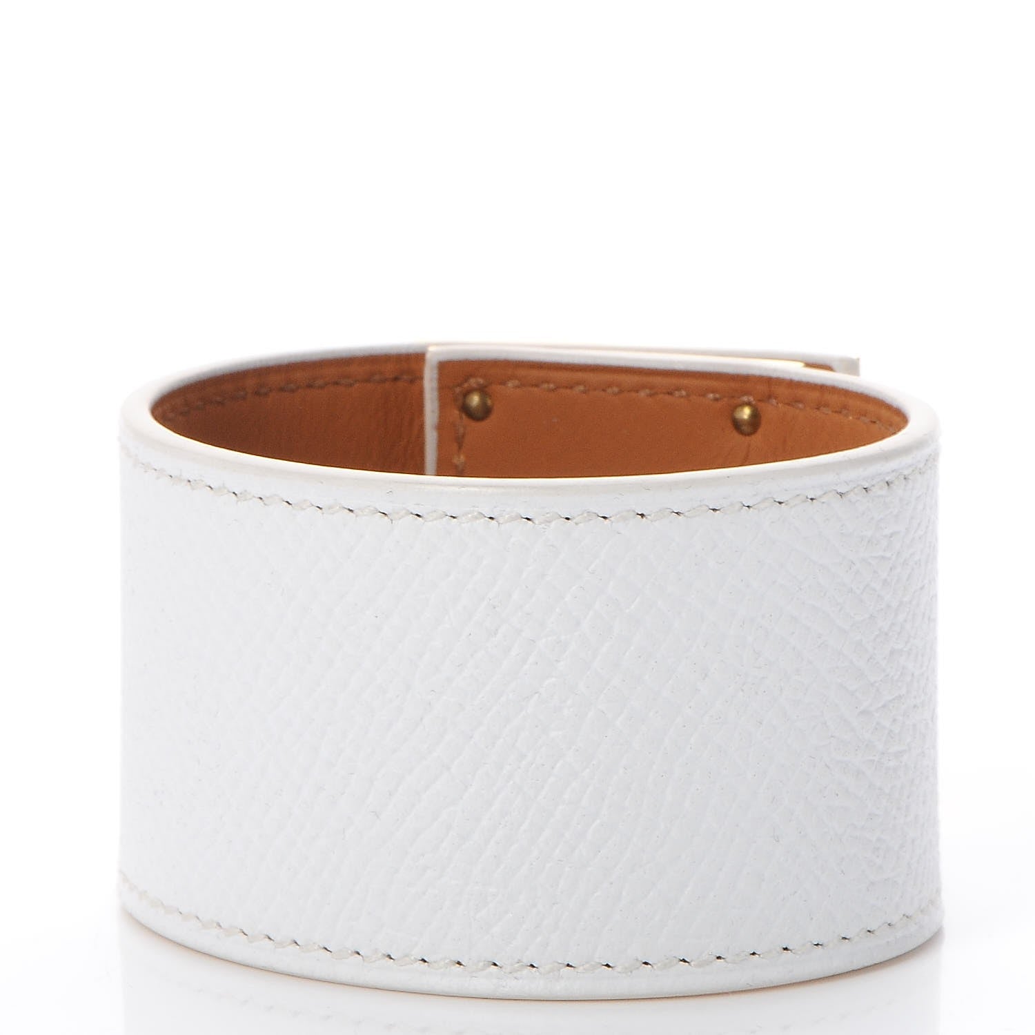 Hermes Epsom Kelly Dog Bracelet White 3 of 6