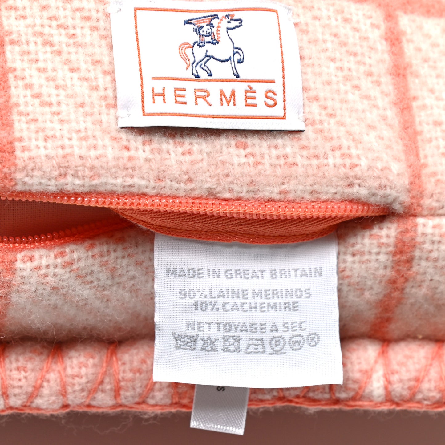 Wool Cashmere Avalon Cabriole Pillow Melon