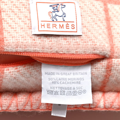Hermes Wool Cashmere Avalon Cabriole Pillow Melon 4 of 4