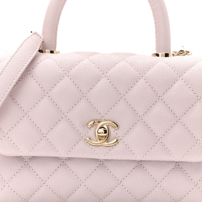 Chanel Caviar Quilted Mini Coco Handle Flap Lilas Lilac 7 of 9