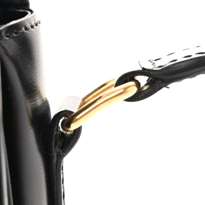 Celine Shiny Calfskin Medium Triomphe Black 14 of 14
