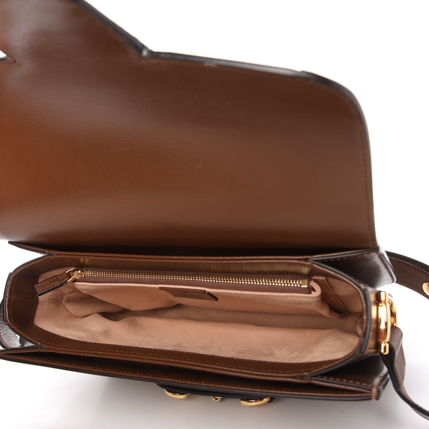 Gucci GG Supreme Monogram Horsebit 1955 Shoulder Bag Beige Brown Sugar 5 of 10