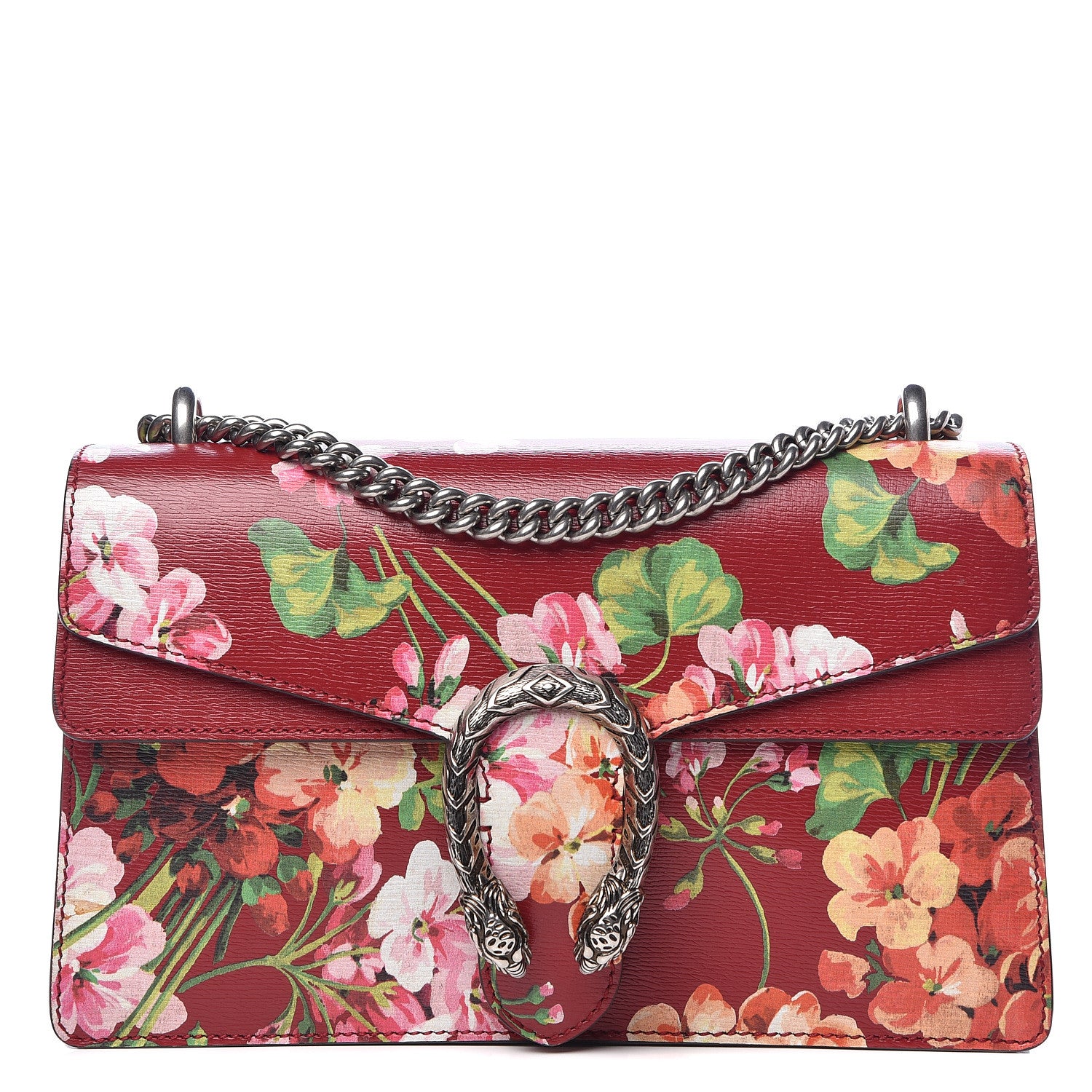 Gucci Calfskin Blooms Print Small Dionysus Shoulder Bag Romantic Cherry Multicolor 1 of 13