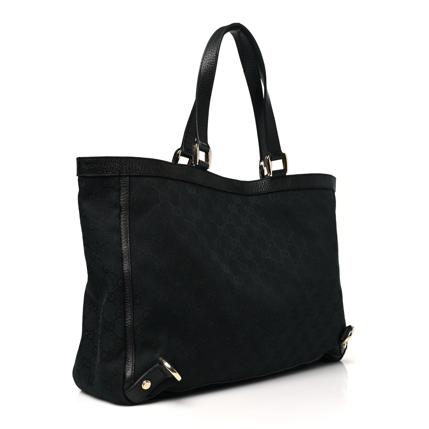 Monogram Large Abbey Tote Black