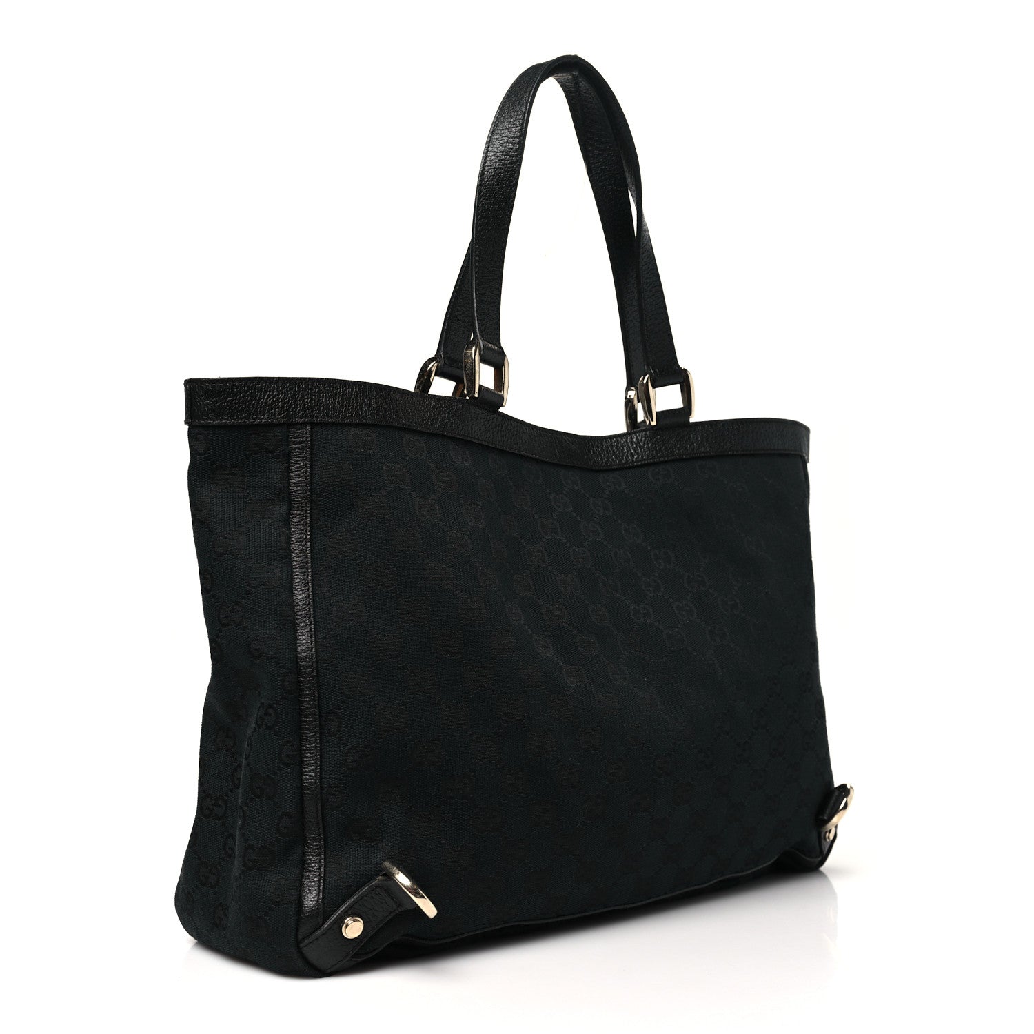Gucci Monogram Large Abbey Tote Black 3 of 10