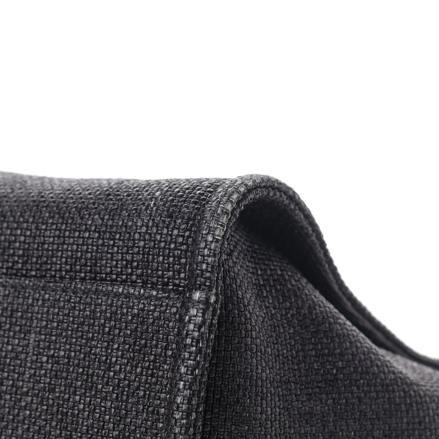 Woven Straw Raffia Medium Deauville Tote Black