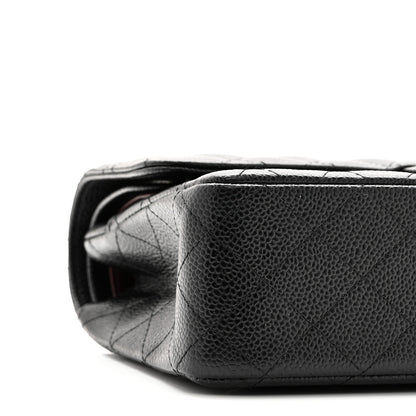Chanel Caviar Quilted Medium Double Flap Black 10 of 11
