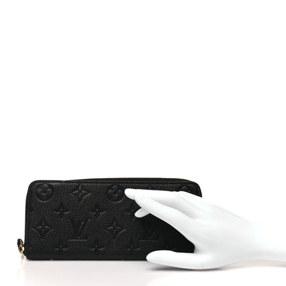 Louis Vuitton Empreinte Clemence Wallet Black 2 of 8