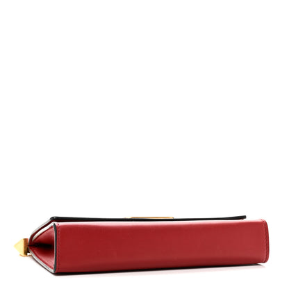 Valentino Garavani Calfskin VLogo Chain Shoulder Bag  Rouge Pur 4 of 9