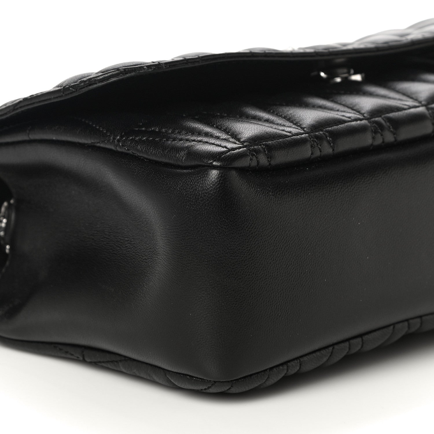 Versace Nappa Quilted Virtus Evening Bag Black 9 of 12