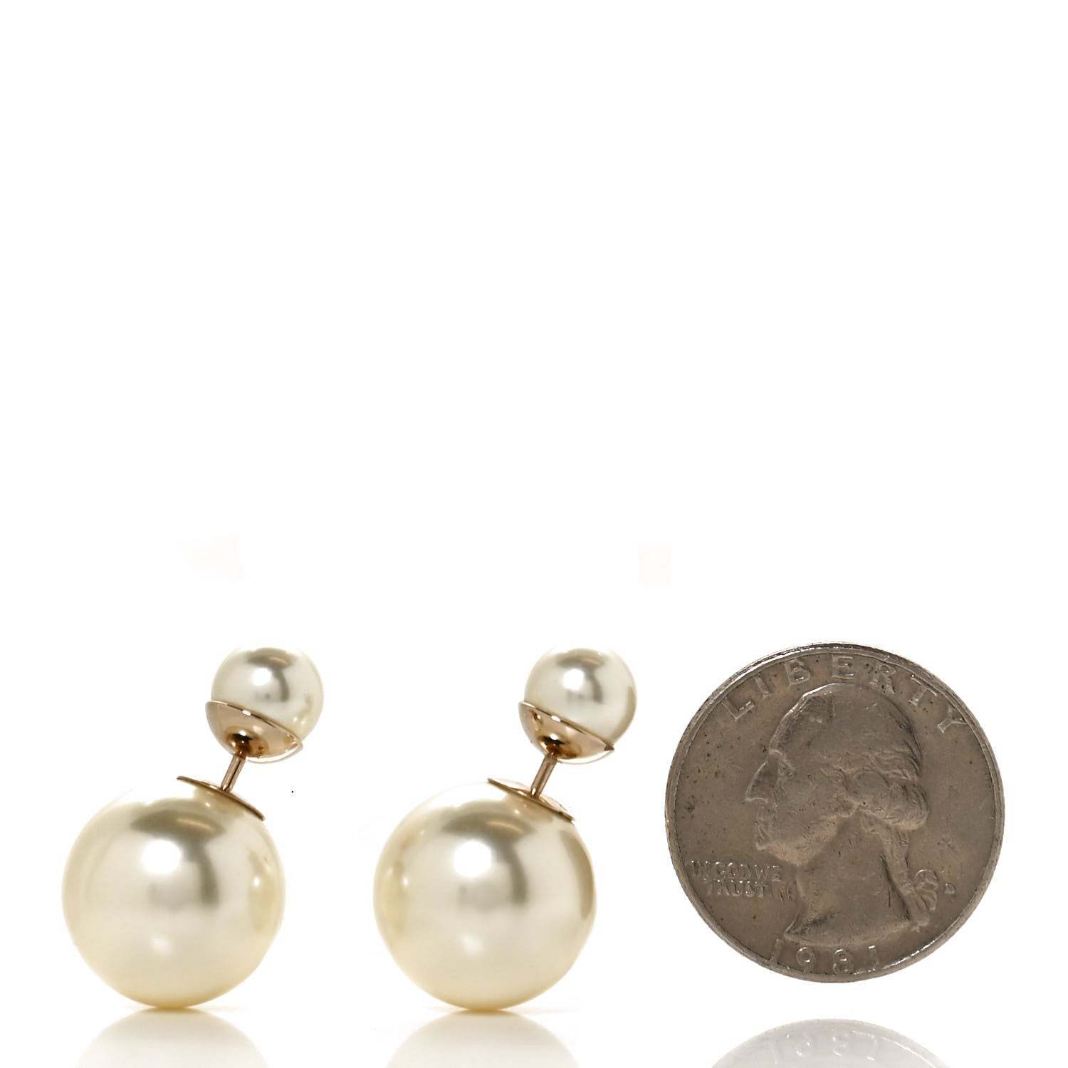 Christian Dior Pearl Mise En Dior Tribal Earrings Gold 2 of 4
